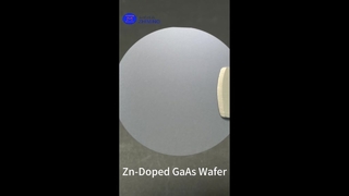 Plaquette d'arséniure de gallium (GaAs) dopé au zinc de 2 pouces pour les applications de LED et de diodes laser