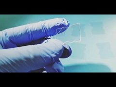 Plaque en verre saphir synthétique poli double face, découpée au laser