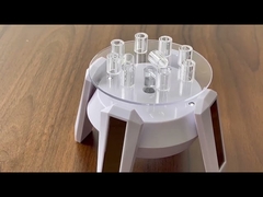 Tube en verre saphir poli de taille personnalisée avec rainure