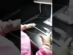 gaufrette de saphir de 12 pouces