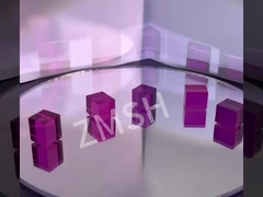 Une pierre précieuse de saphir rose