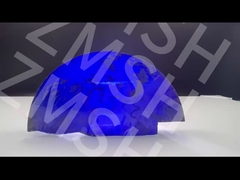 Pièces précieuses de couleur artificielle Moissanite SIC Matières premières Brute bleu royal Moins Boules Haute Brillance