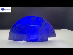 Pierre précieuse synthétique Royal Blue SiC Moissanite Matériau de base Haute dureté