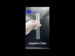 Tubes de saphir cultivées en KY personnalisables Haute dureté, polissage, propriétés thermiques et mécaniques supérieures