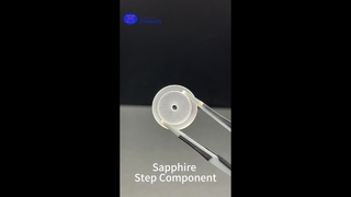 Composant d'étape en saphir personnalisé - Pièce optique et mécanique de haute précision pour les semi-conducteurs et l'industrie