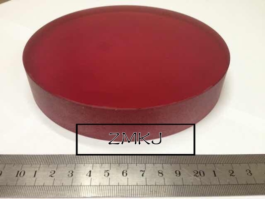acheter Cristaux titaniques rouges de laser de saphir de forme faite sur commande rouge synthétique portable fabrication en ligne
