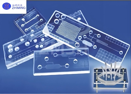 acheter Substrate de verre à puce microfluidique Wafer optiquement transparent Traitement de haute précision personnalisé BF33 JGS1 JGS2 Saphir Quartz Corning Glass fabrication en ligne