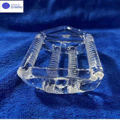 acheter Porteur de diffusion de gaufre réutilisable en verre de silice fondu en barque de cristal de quartz transparent fabrication en ligne