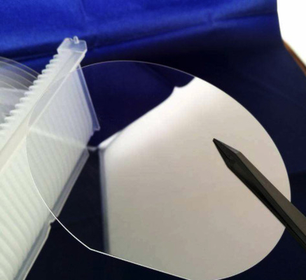acheter Le carbure de silicium transparent sans couleur a sic poli la lentille de gaufrette fabrication en ligne