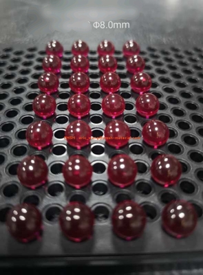 acheter Lentille de la CZ de silicium de Ruby White Sapphire Ball Lens K9 pour la valve liquide fabrication en ligne