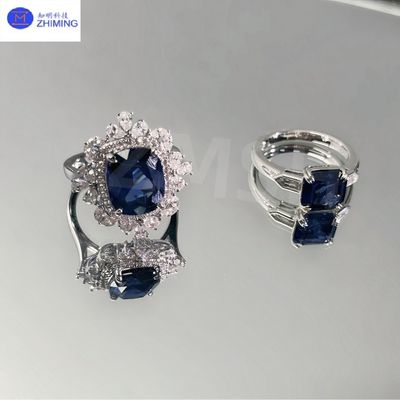 Jeux de pierre précieuse de couleur saphir Royal Blue