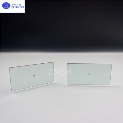 Fenêtres optiques carrées personnalisées en cristal de carbure de silicium Moissanite verte, haute dureté